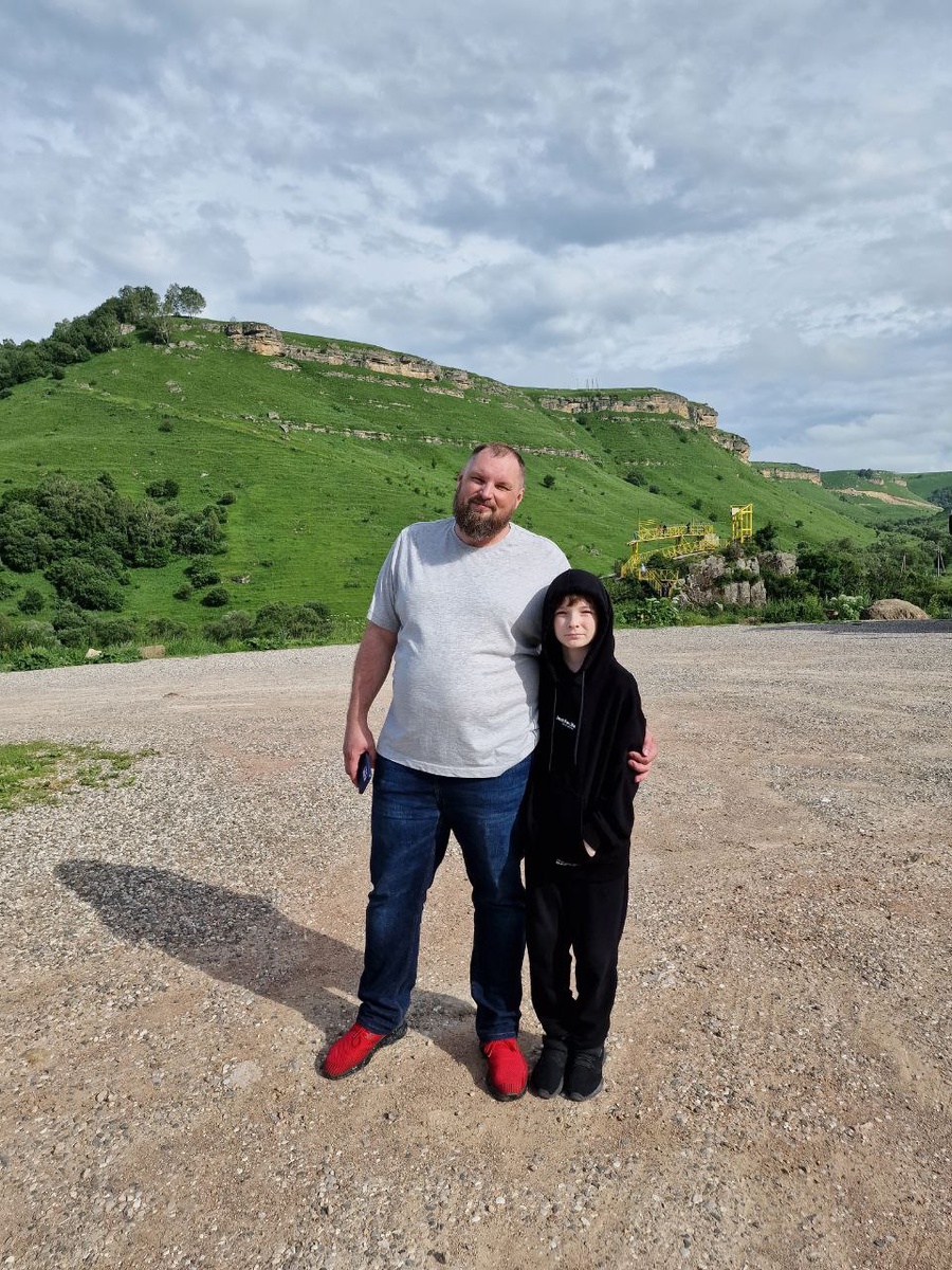 Андрей и папа Дима.