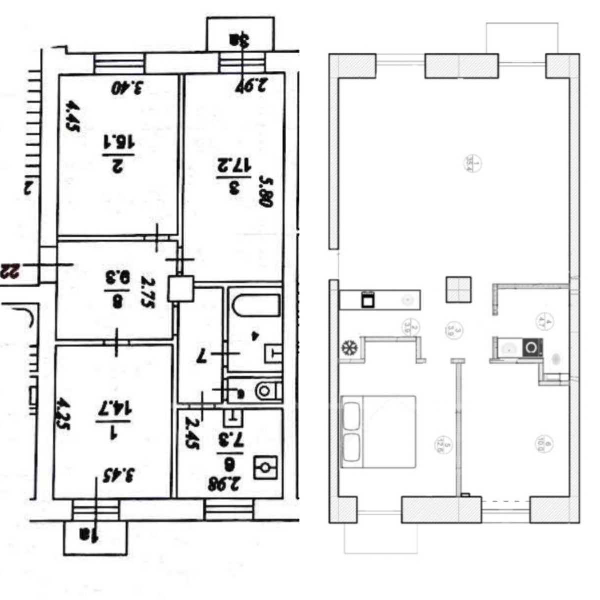 Выполненная перепланировка