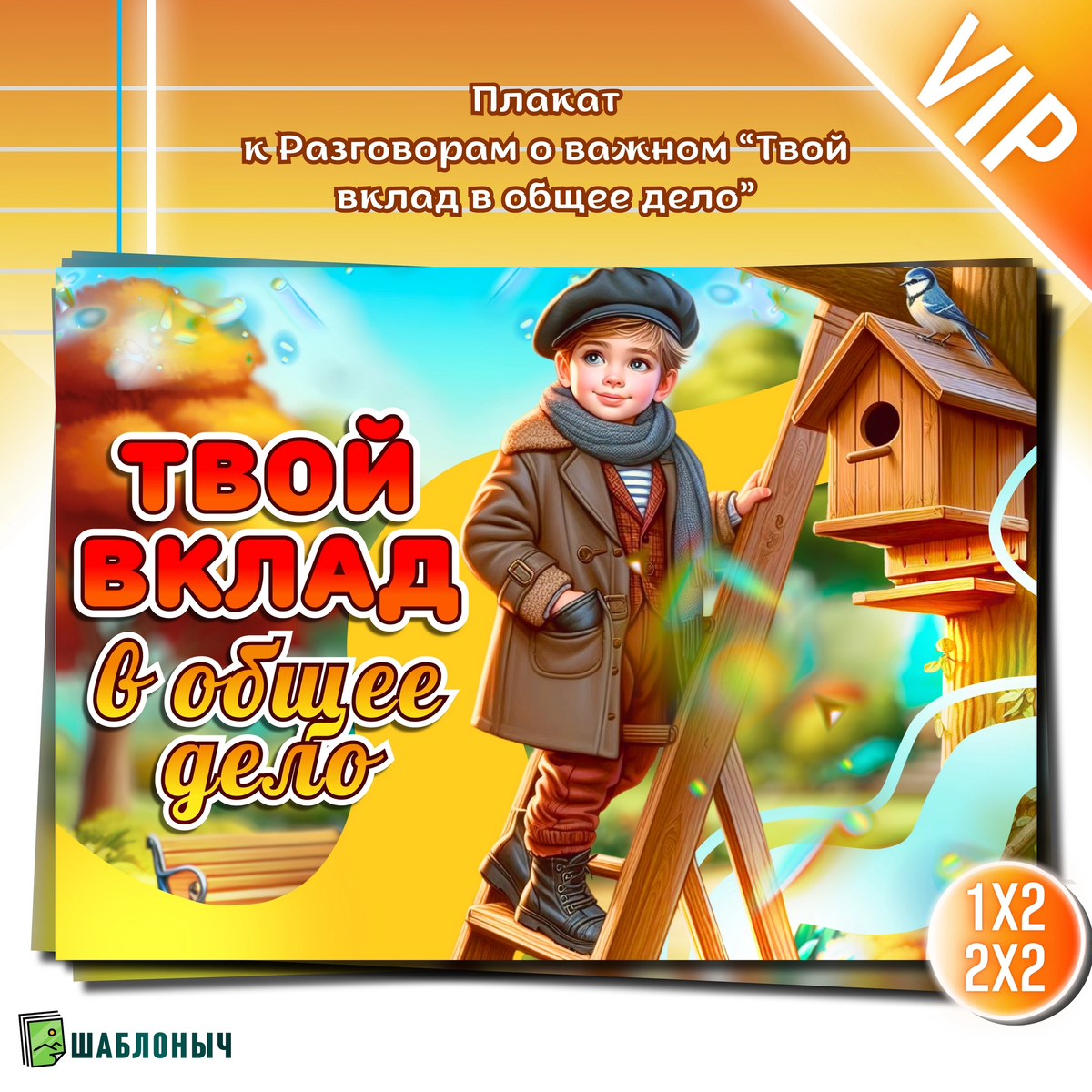 Плакат к Разговорам о важном «Твой вклад в общее дело» 