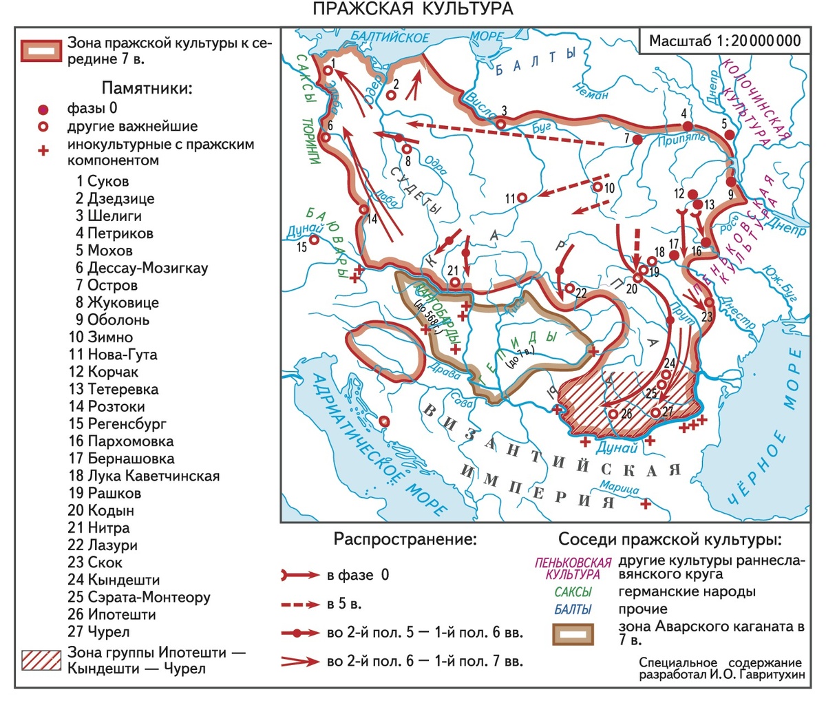 Современная версия распространения Пражской культуры