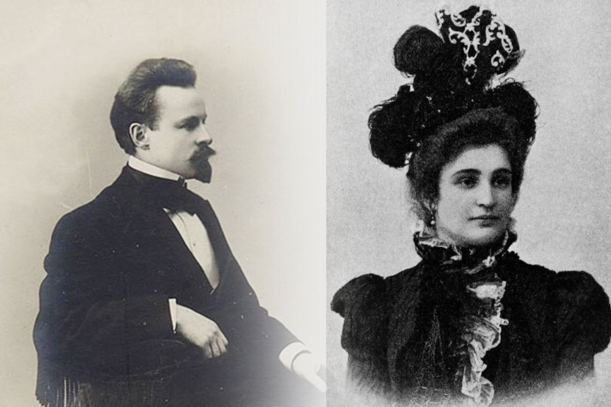    Константин Дмитриевич Бальмонт и Мария (Мирра) Александровна Лохвицкая.