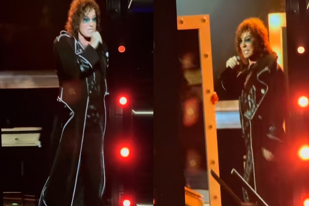 Во время концертной программы Валерий Леонтьев спел песню "Занавес" Ирины Аллегровой. Фото: социальные сети.