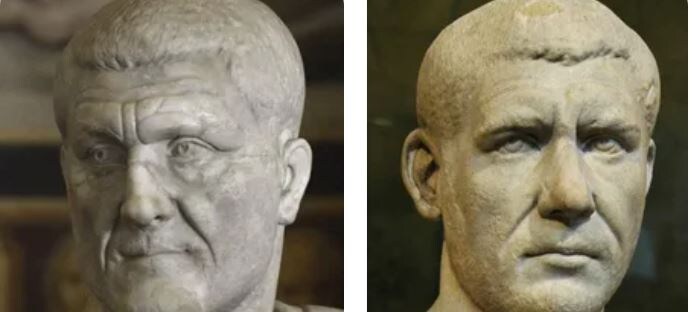 Максимин Фракиец и Филипп Араб. Из открытых источников сети Интернет.