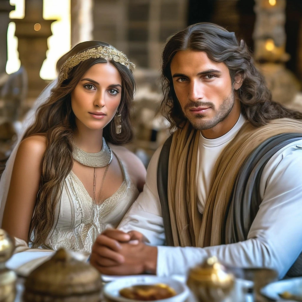 Александр Плетнёв с помощью Шедеврума изобразил древнегреческую свадьбу.