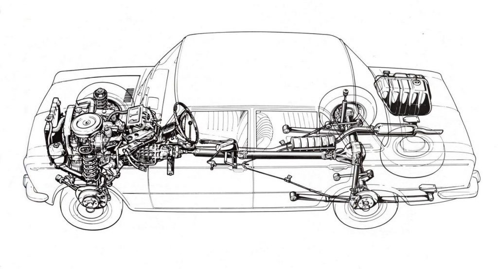 FIAT 125 по сравнению со 124‑м имел более современный и мощный мотор, а также иные подвески