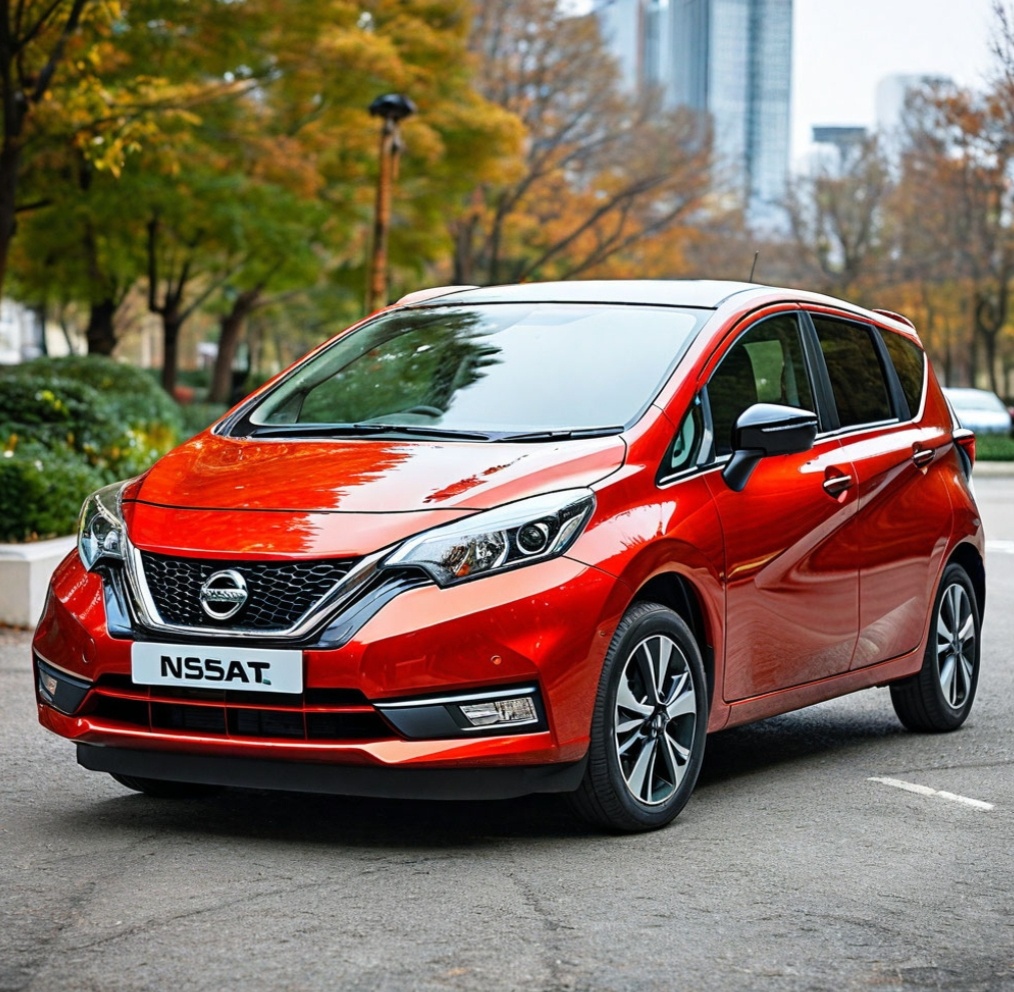 Передняя и боковая часть Nissan Note