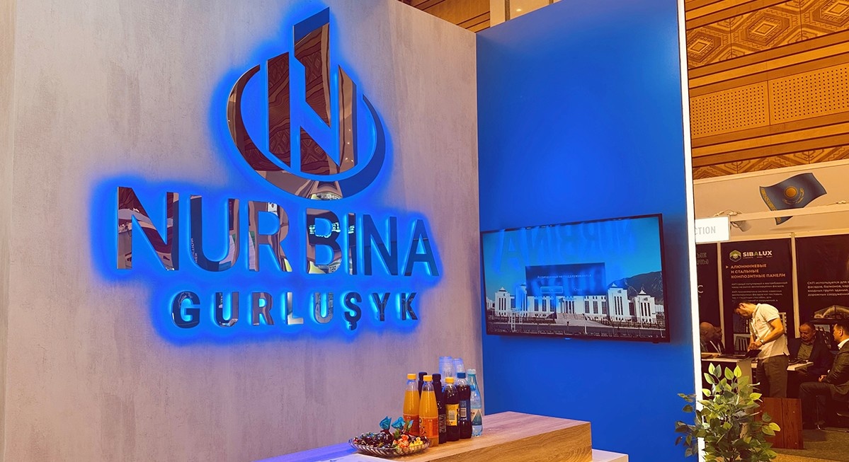 Стенд компании Nur bina gurluşyk на выставке CIET 2024, 3-5 ноября, 2024 г., Ашхабад, Туркменистан