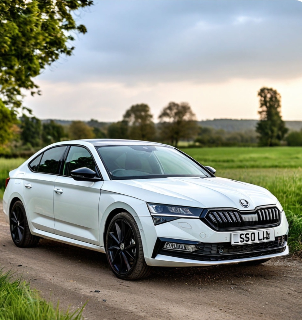 Передняя и боковая часть Skoda Octavia