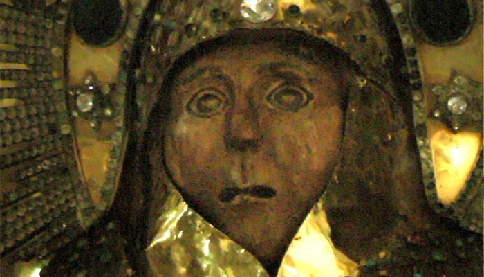 Фрагмент иконы Параскевы Пятницы из с. Ильеши (XVI—XIX века, неизвестный мастер). Фото: wikipedia.org