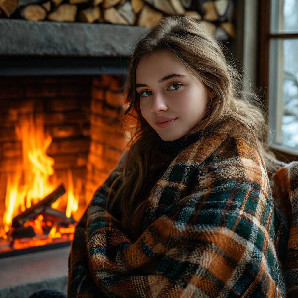 Сабж и завернувшаяся в него тянка.