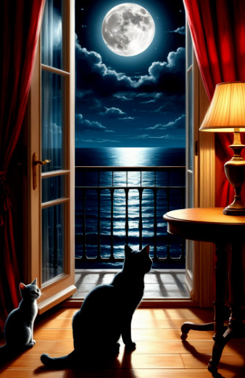 Сочинение на тему "кот и лампа"