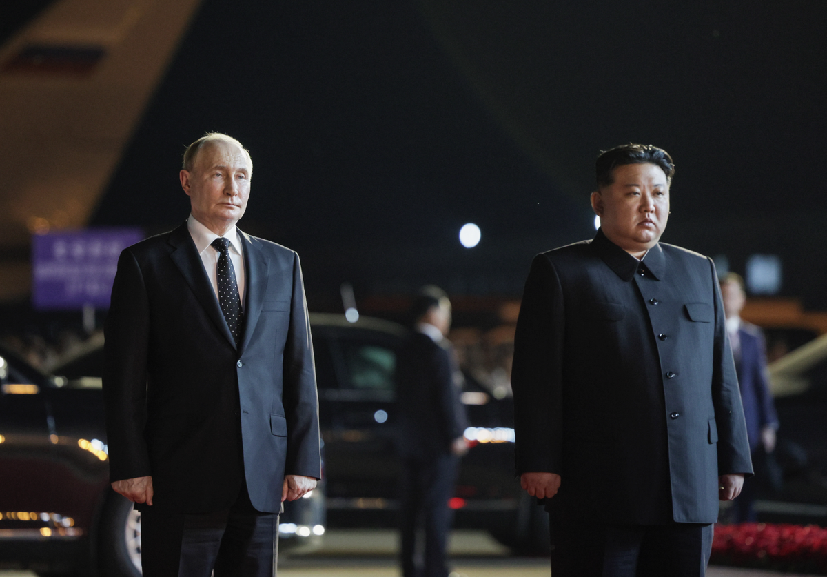 Владимир Путин и Ким Чен Ын