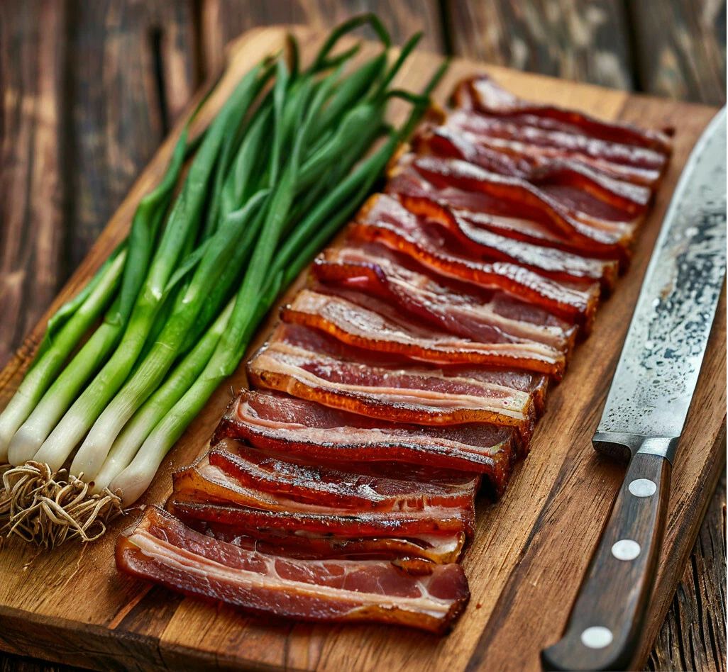 Сало холодного копчения.