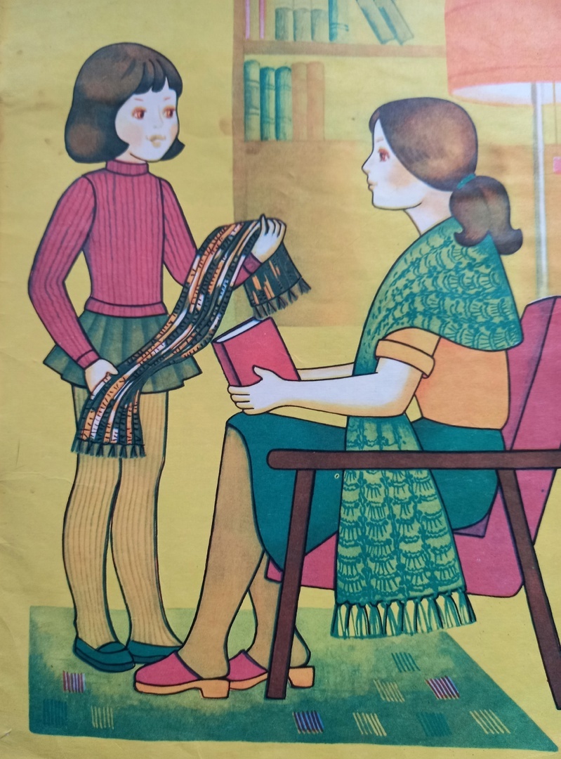 Примерно такой шарф мне хотелось подарить маме.