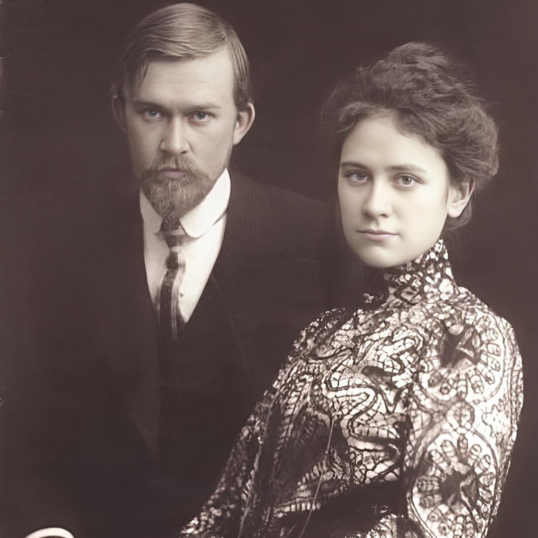 Борис Кустодиев с Юлией Прошинской 