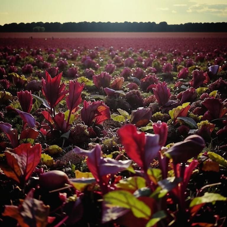 Поле свеклы