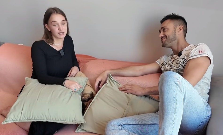 Алексей Безус и Яна Тырлышкина (фото из эфира на «Okko»)