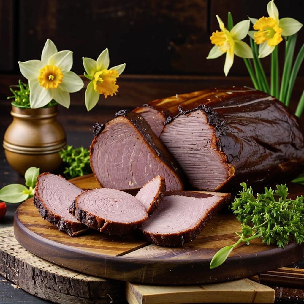 Копченое мясо.