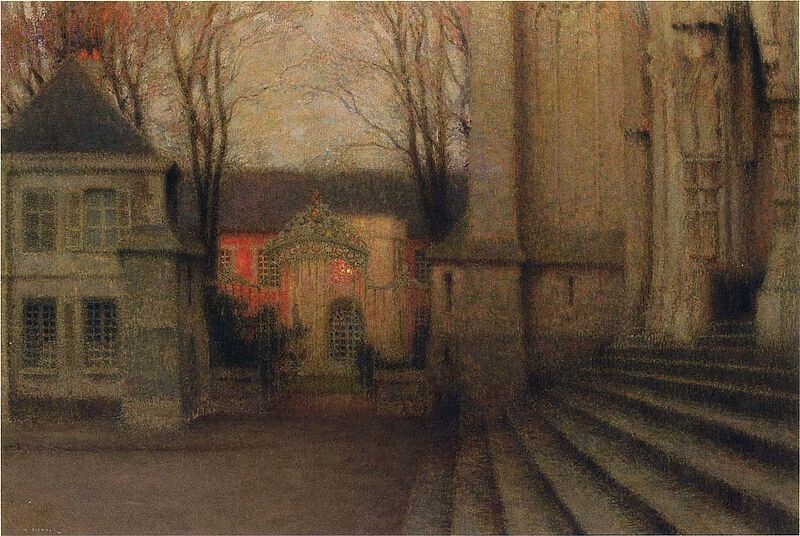 Анри Ле Сиданэ, У собора, 1913