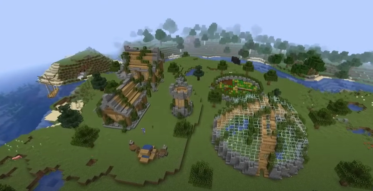 кадр из моего видео 100 ДНЕЙ выживания в СРЕДНЕВЕКОВЬЕ в Майнкрафт ХАРДКОР
