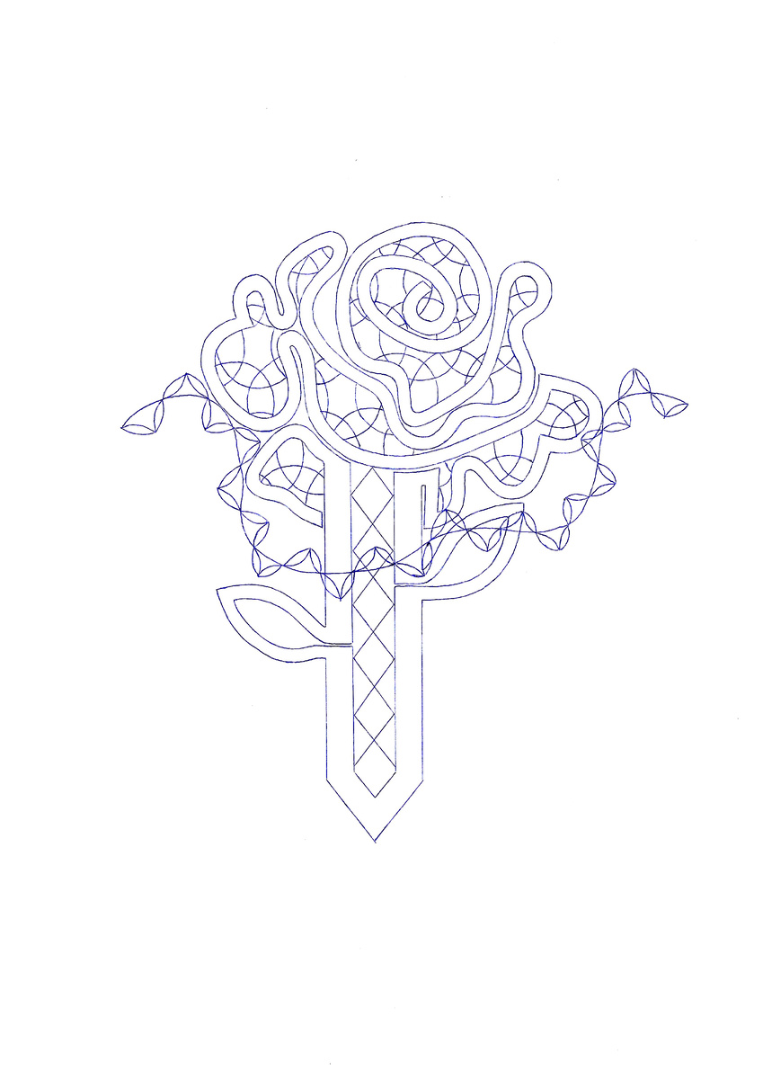 Сколок. Кружево на коклюшках. Формат А4