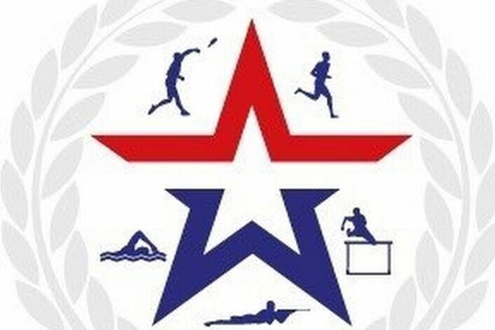 Эмблема военного пятиборья. 