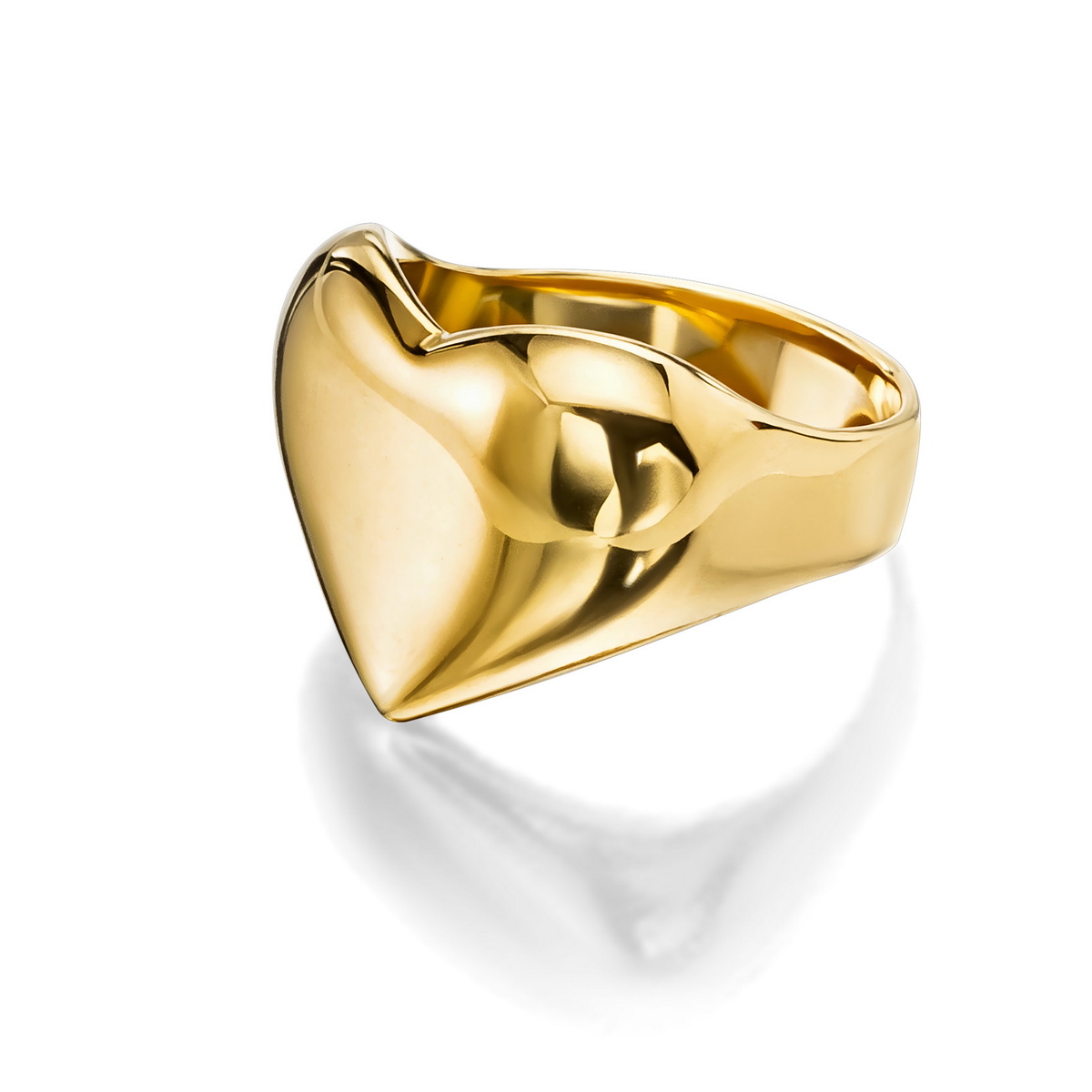 Кольцо сердце GOLD Djarama brand