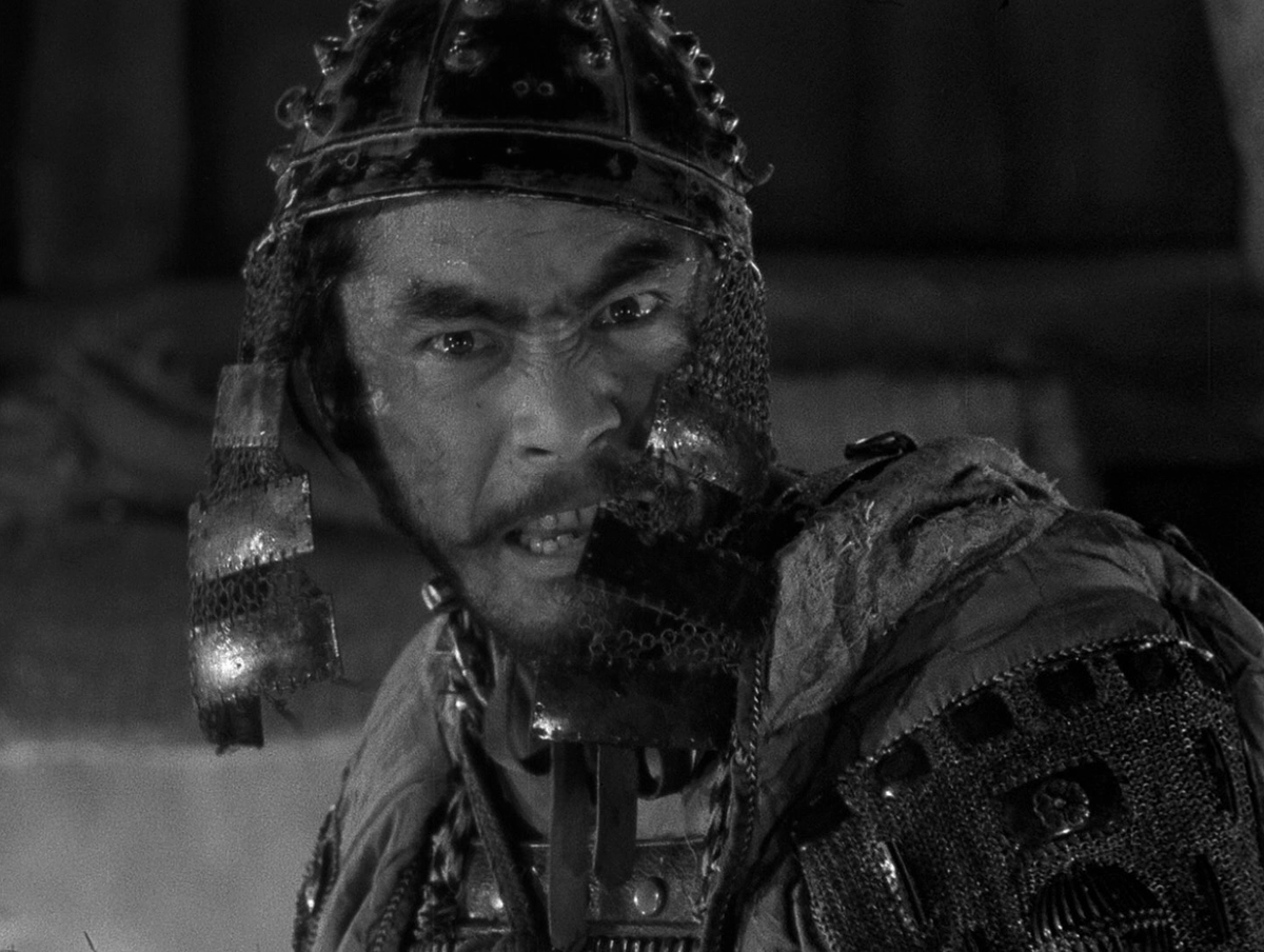 Актер Тосиро Мифунэ в фильме Акиры Куросавы «Семь самураев» (Shichinin No Samurai)