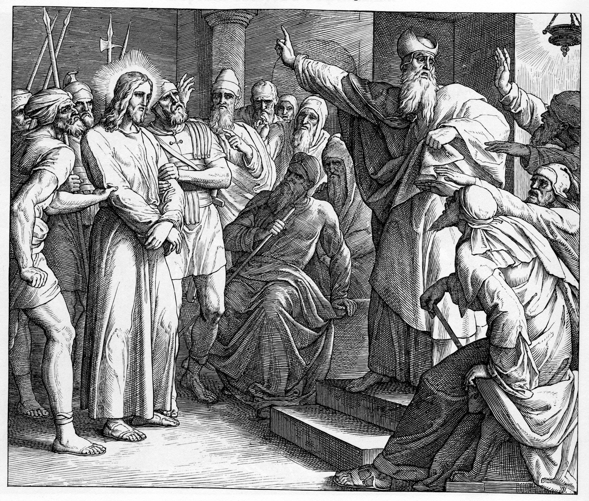 Иисус перед Каифой. Ю. Шнорр. 