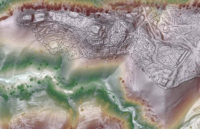  Карты сканирования, показывающие расположение древних городов / Фото: arkeonews.net
