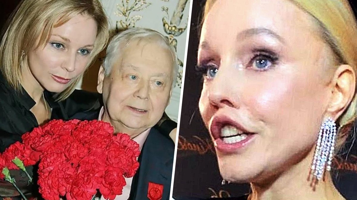 Марина Зудина с Олегом Табаковым (Тогда и Сейчас) до пластики и после