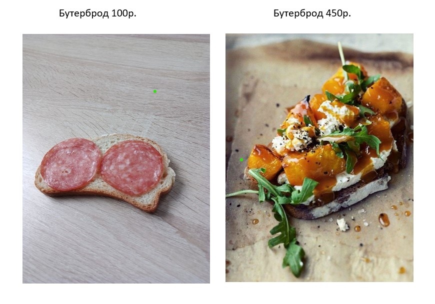 Слева и справа - бутерброд, но какая разная подача продукта