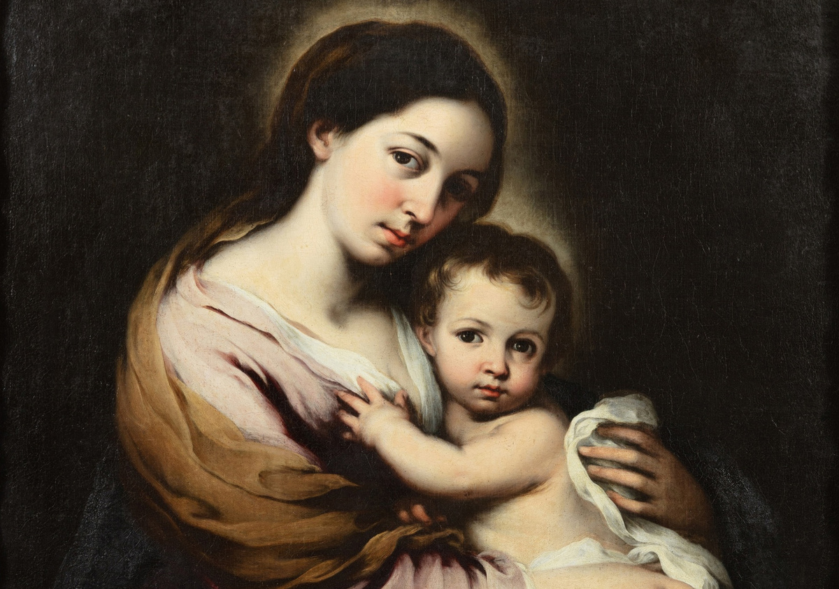 Бартоломео Эстебан Мурильо, "Дева Мария и ребенок", 17 век