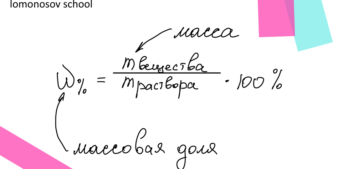 Массовая доля: понятие, формулы, задачи