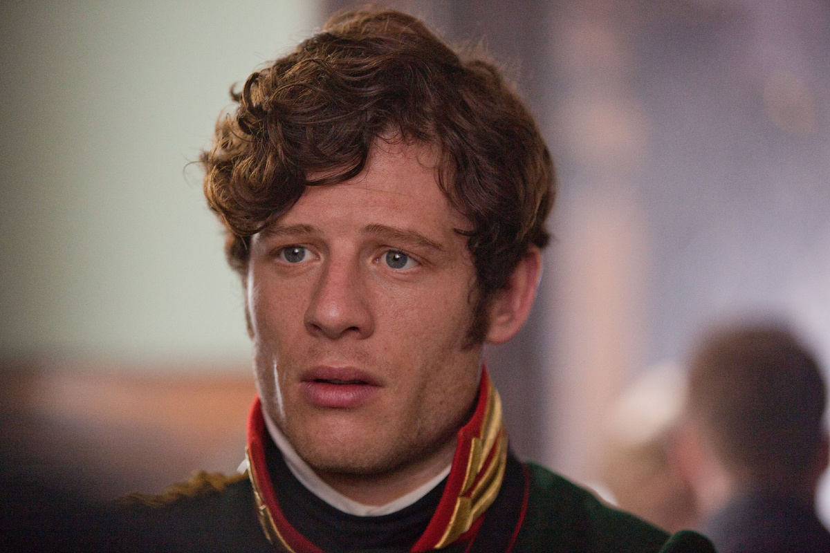 Джеймс Нортон в роли Андрея Болконского в сериале "Война и мир" 2016 г. по одноименному роману Л. Н. Толстого