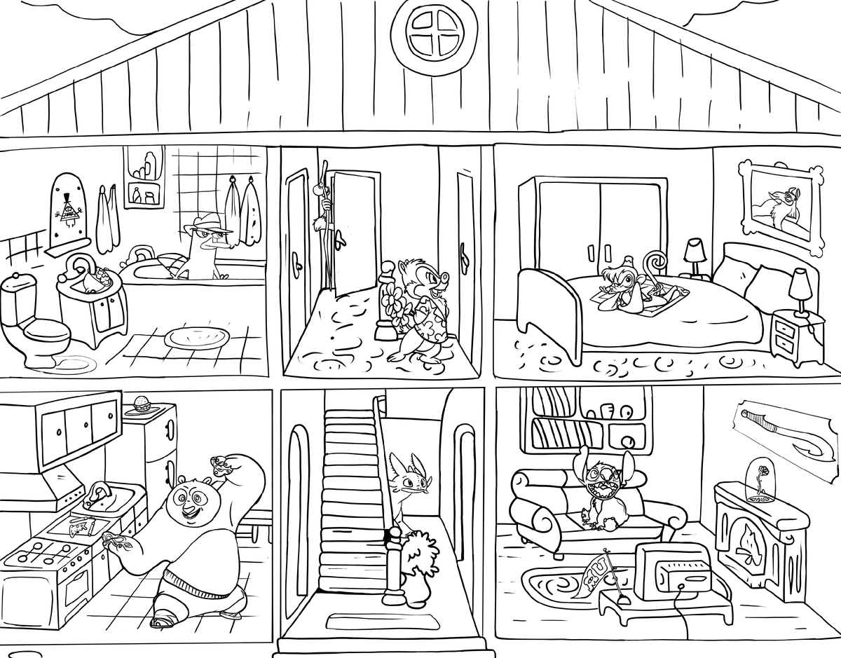 Отгадай все мультфильмы.