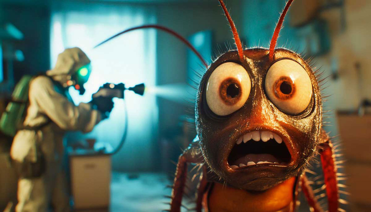 Дезинфектор VS таракан