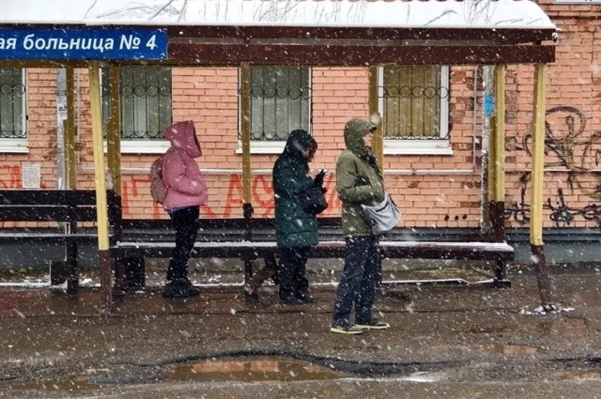    В Томской области 11 ноября сохранится снег, штормовой ветер и гололед