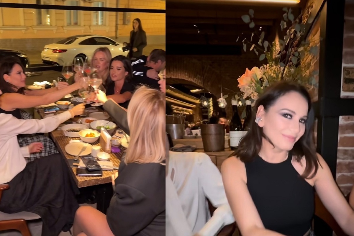 Ксения Бородина приехала в ресторан, отметить день рождения приятельницы Карины. Фото: социальные сети.