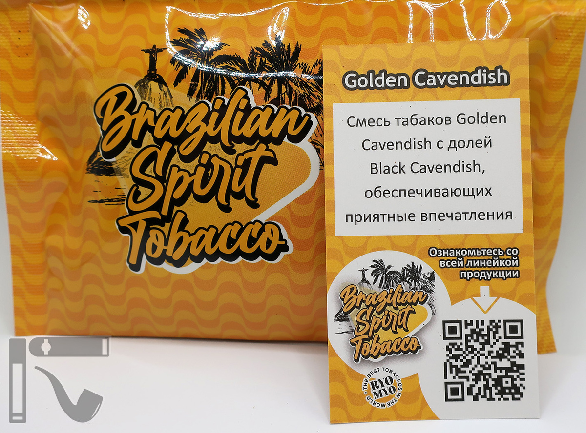 Табак для самокруток Brazilian Spirit Golden Cavendish. Фото:©канал "Уголок Курильщика"