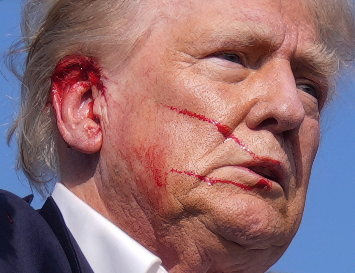 Дональд Трамп после покушения.