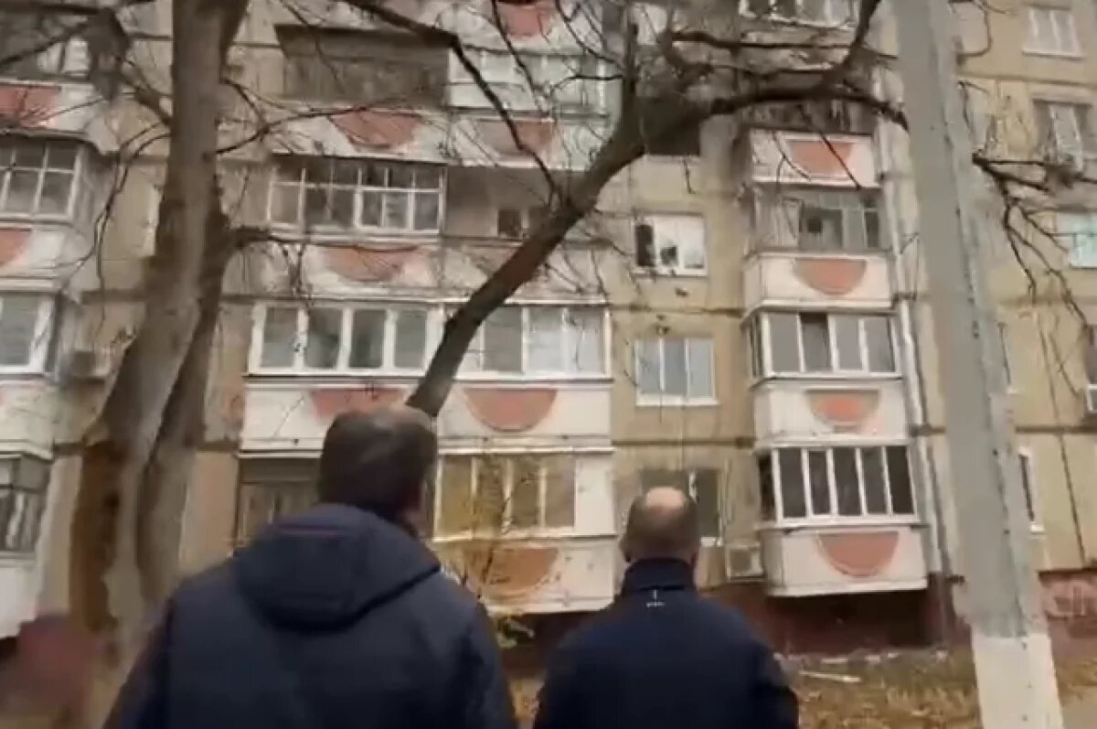    Гладков рассказал, как над его головой пролетел БПЛА и врезался в дом