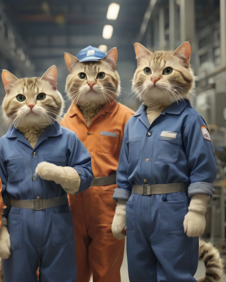 Фото на заводе по прежнему не приветствуются. Поэтому - вольное творчество на тему трех учеников с помощью чата GPT.