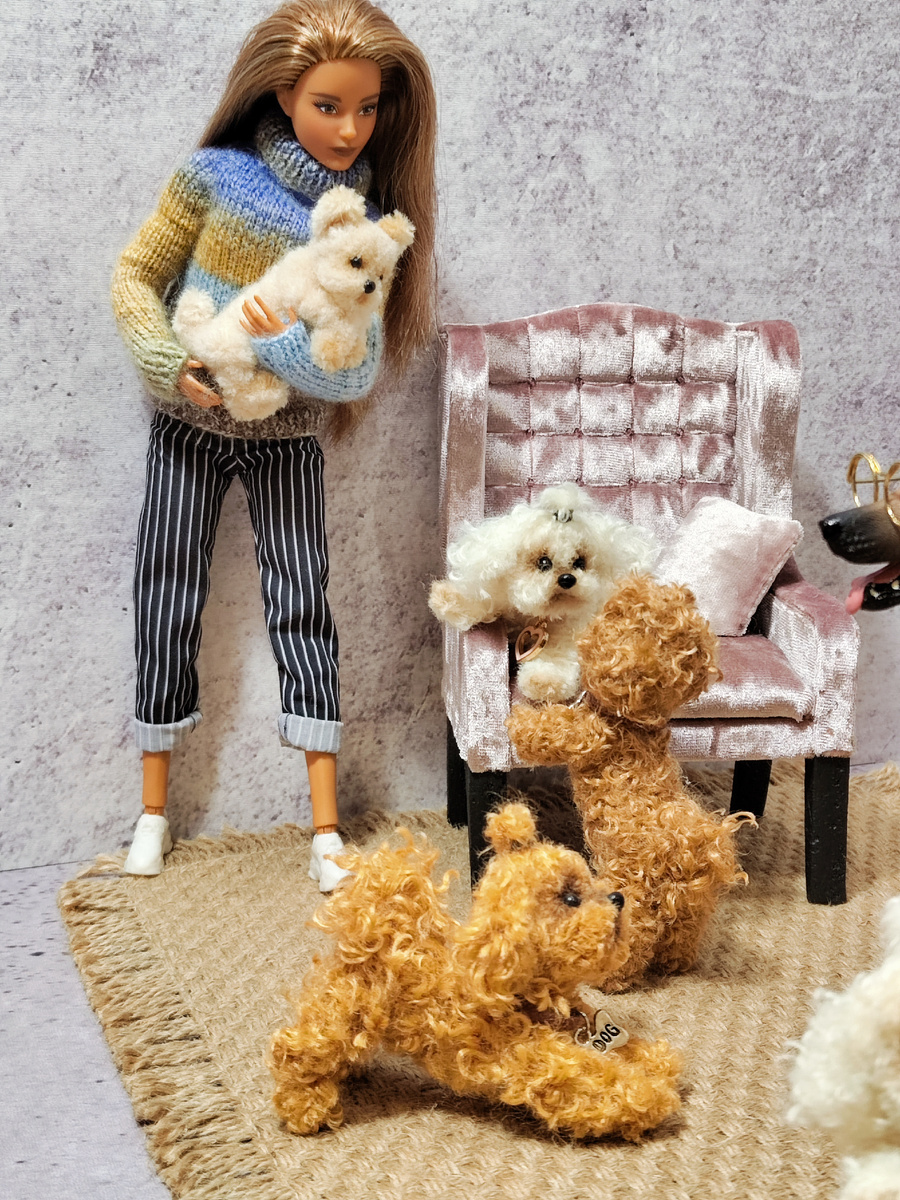 Щенки из пушистой проволоки