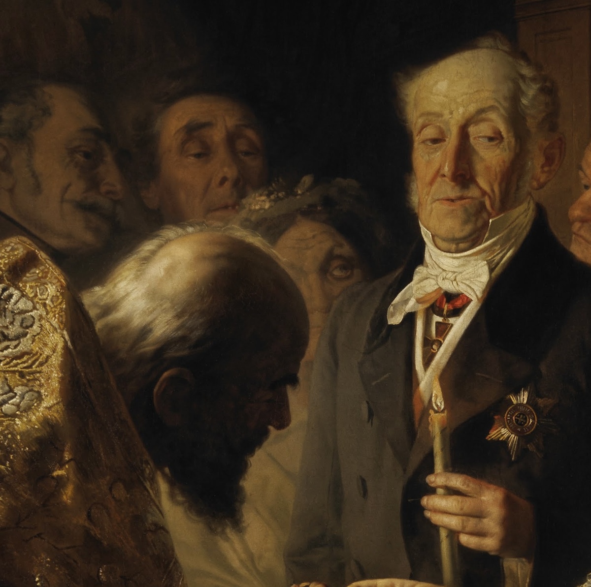 Фрагмент картины "Неравный брак" Василия Пукирева. 