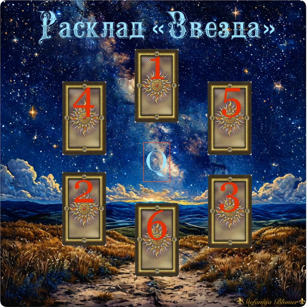 Схема расклада "Звезда"