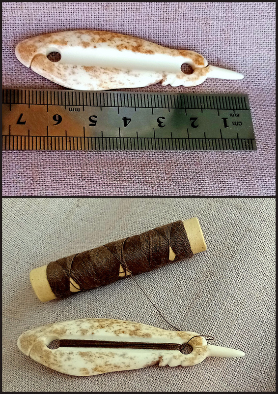 Челнок для фриволите из кости