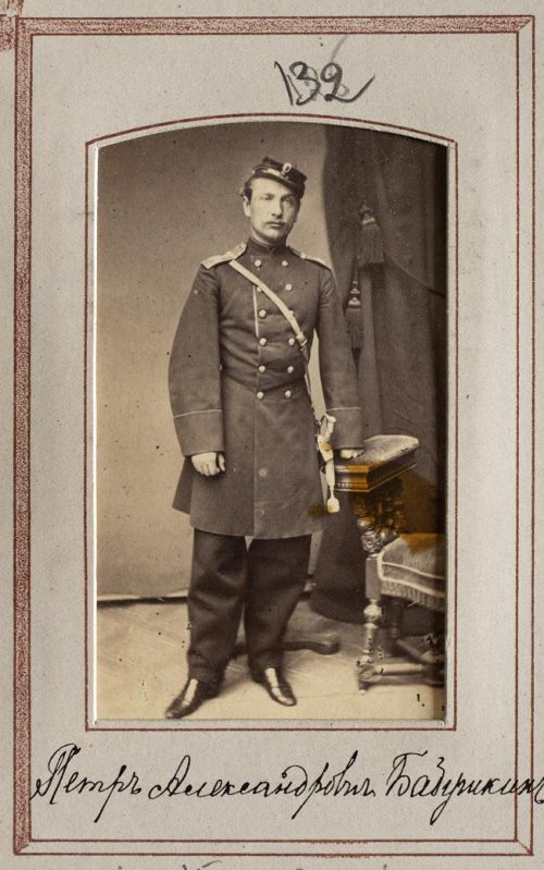 Бабушкин Пётр Александрович. Неизвестный фотограф. 1860-е гг. Из фотоальбома «Альбом 12-го Гренадерского Астраханского Его Величества полка».
