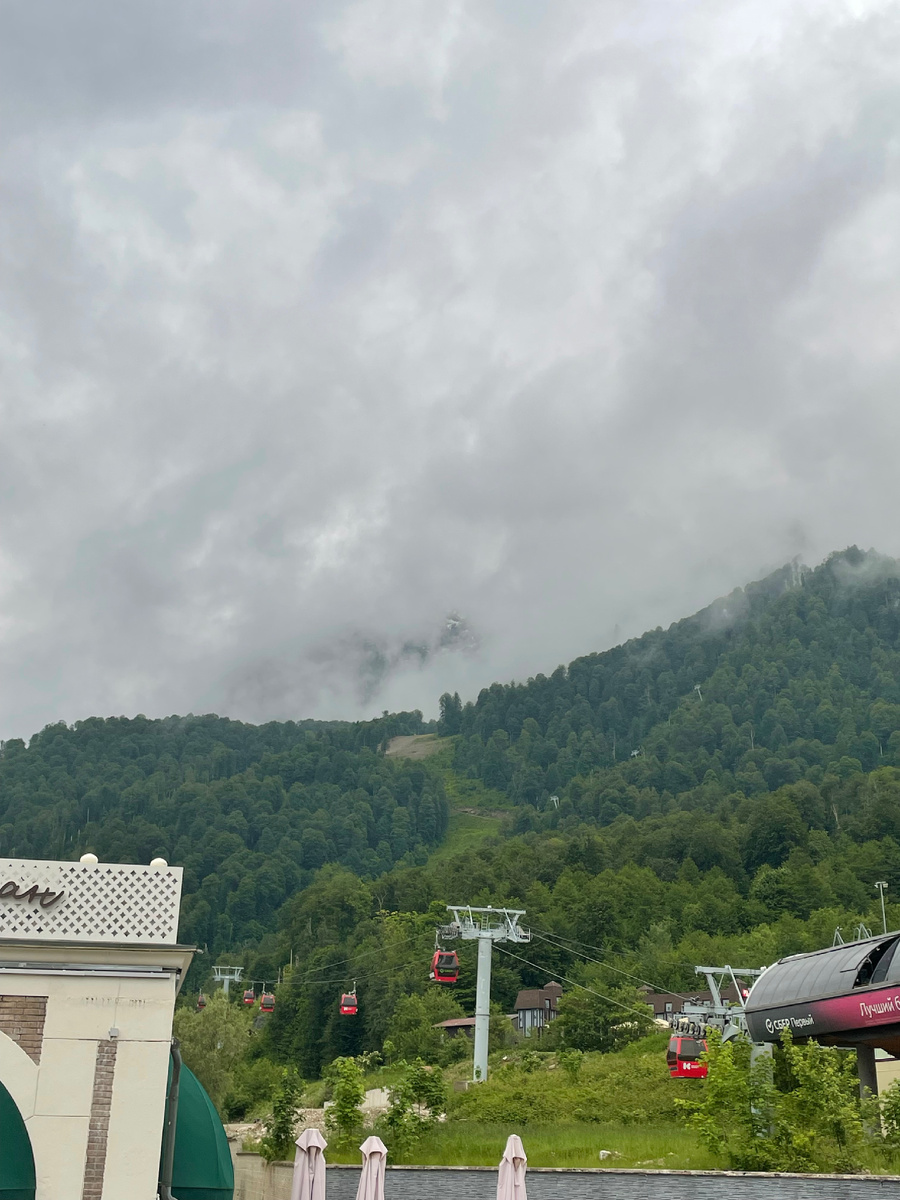 Туман над красной поляной 