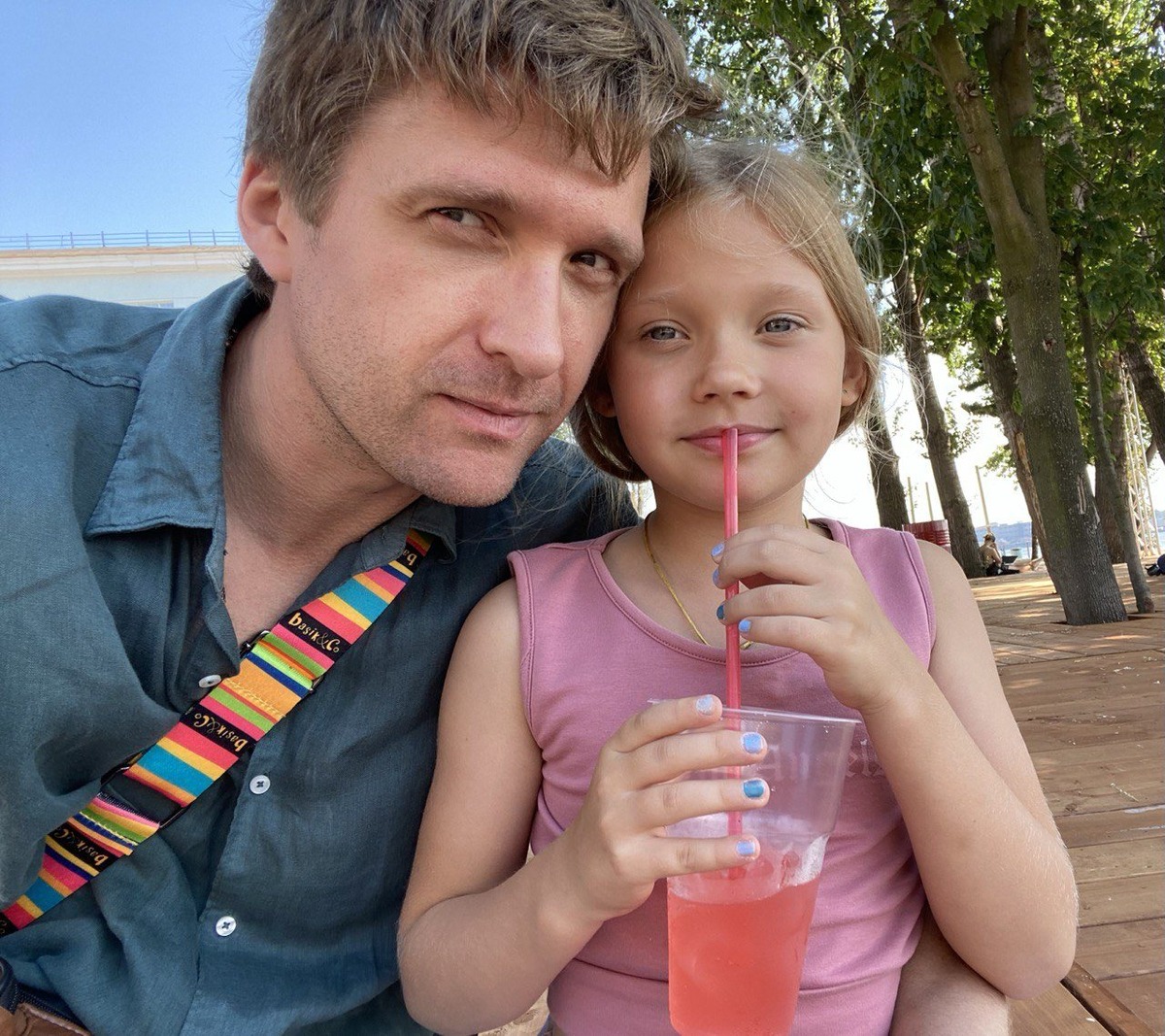    Дмитрий Пчела с дочерью от бывшей женыСоцсети Дмитрия Пчела